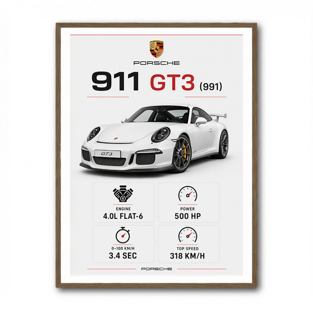 Porsche 911 GT3 Car Art Print