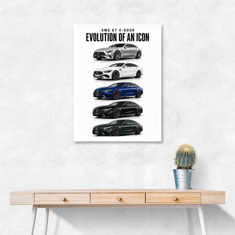 AMG GT 4 Door Evolution  Performance Meets Practicality Car Art Print