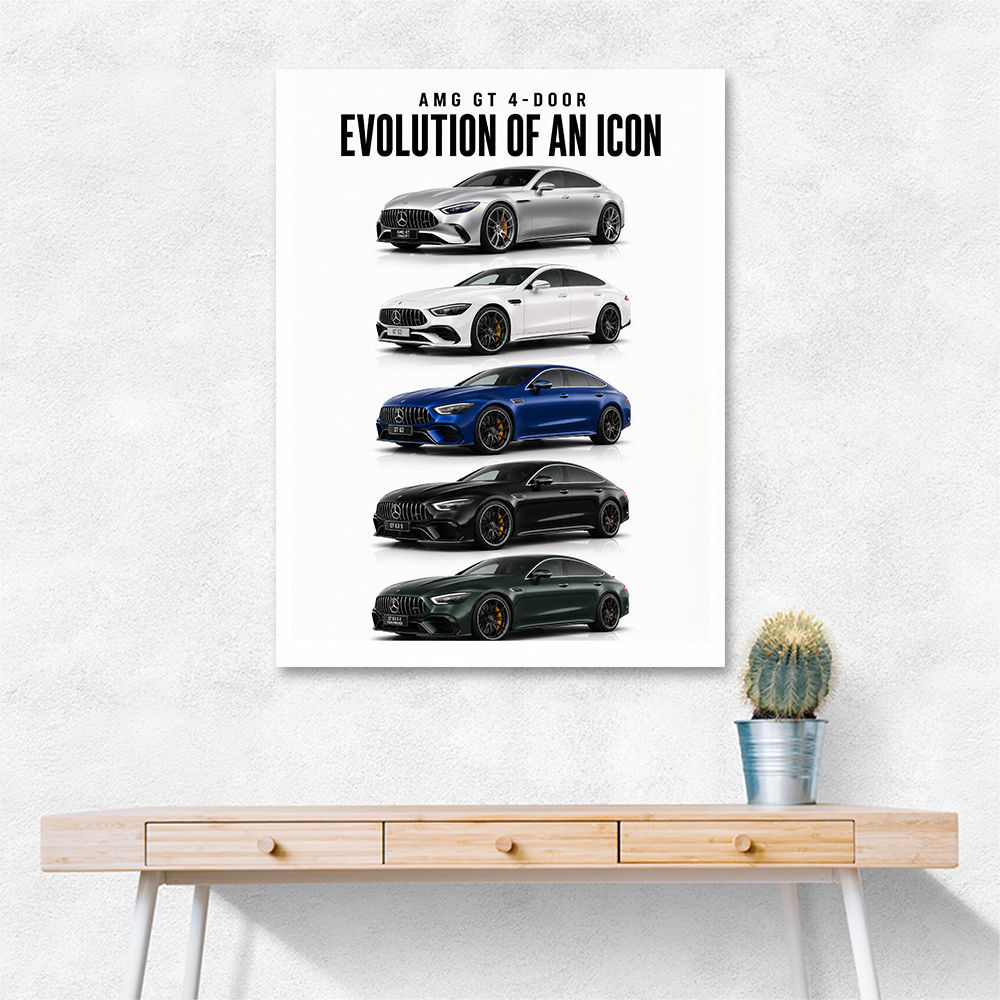 AMG GT 4 Door Evolution  Performance Meets Practicality Car Art Print
