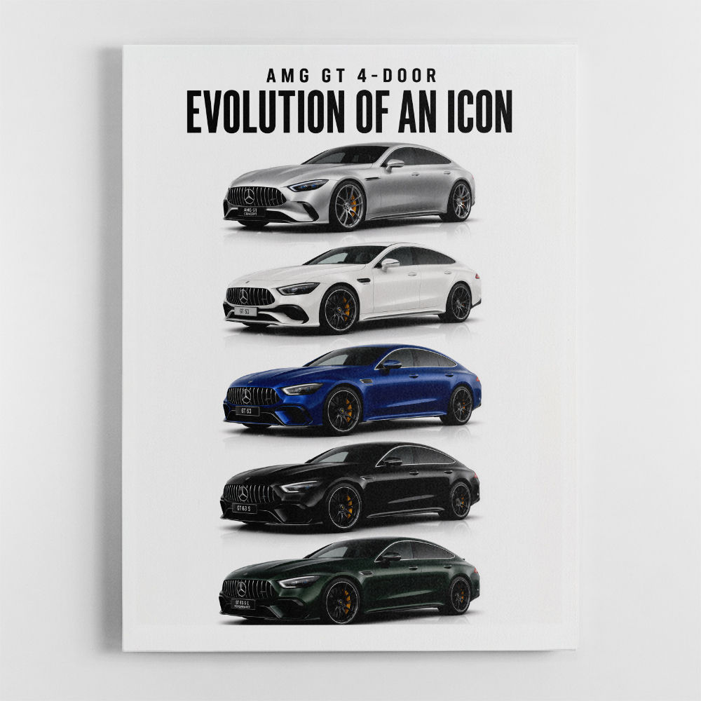 AMG GT 4 Door Evolution  Performance Meets Practicality Car Art Print