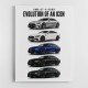AMG GT 4 Door Evolution  Performance Meets Practicality Car Art Print