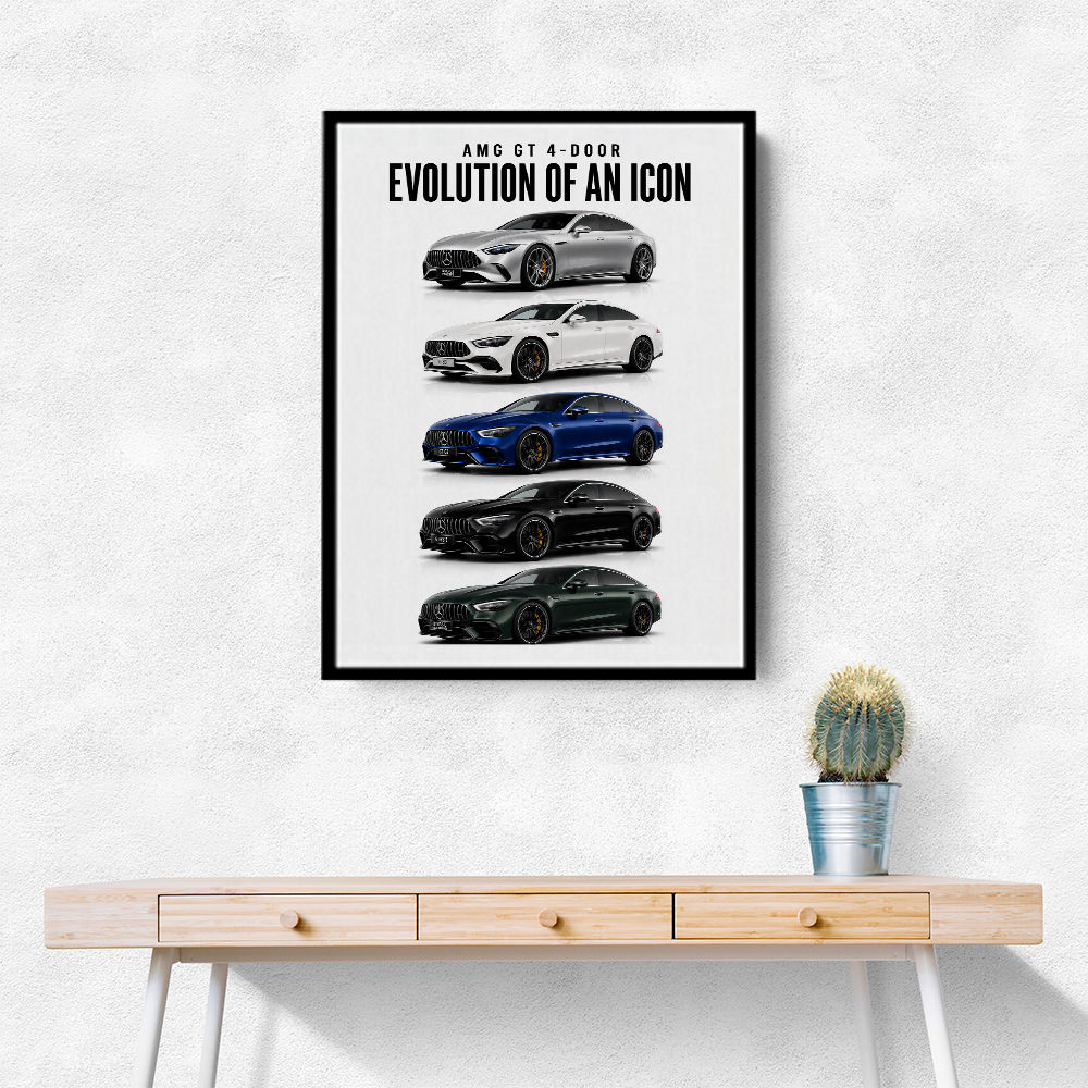 AMG GT 4 Door Evolution  Performance Meets Practicality Car Art Print