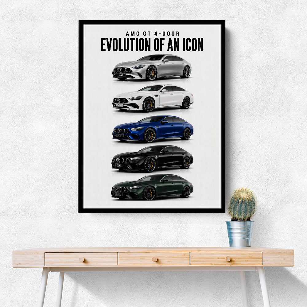 AMG GT 4 Door Evolution  Performance Meets Practicality Car Art Print