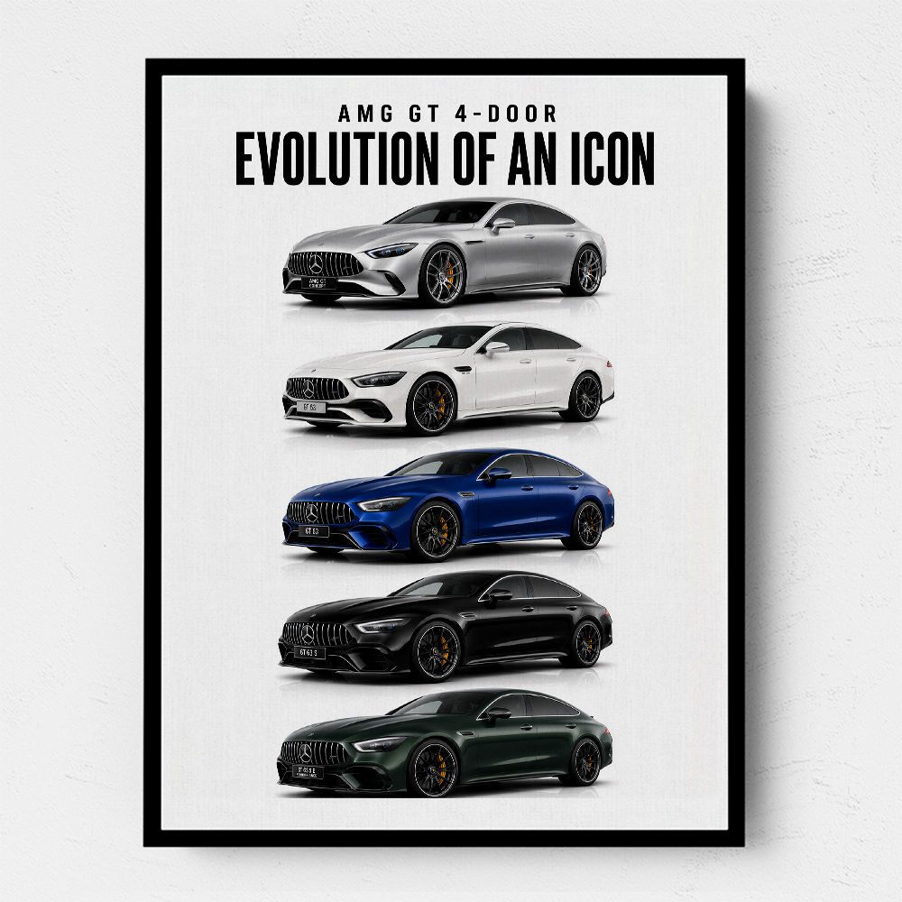 AMG GT 4 Door Evolution  Performance Meets Practicality Car Art Print