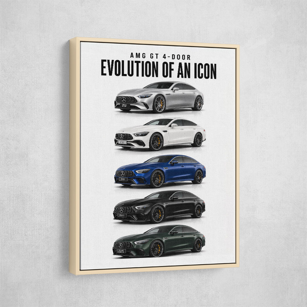 AMG GT 4 Door Evolution  Performance Meets Practicality Car Art Print