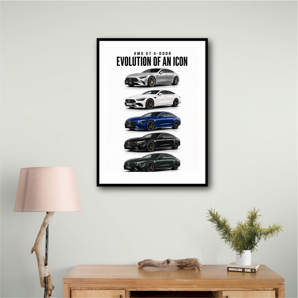 AMG GT 4 Door Evolution  Performance Meets Practicality Car Art Print