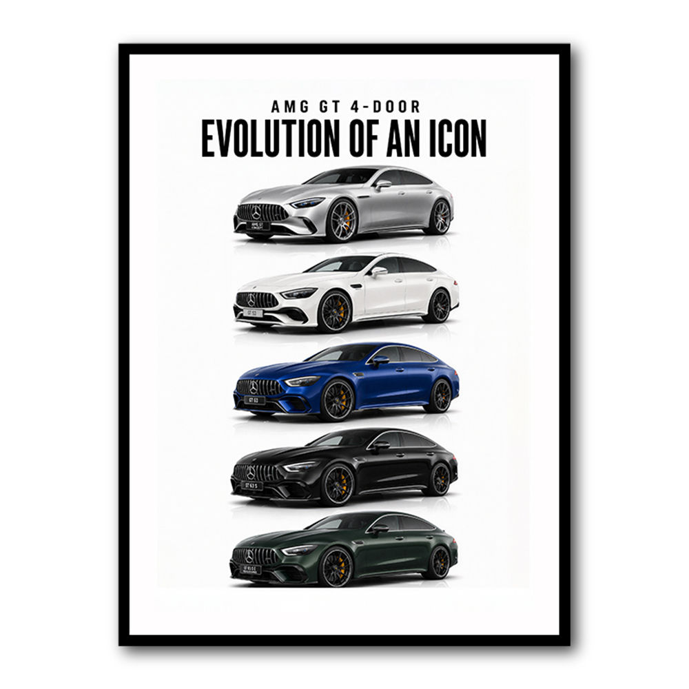 AMG GT 4 Door Evolution  Performance Meets Practicality Car Art Print