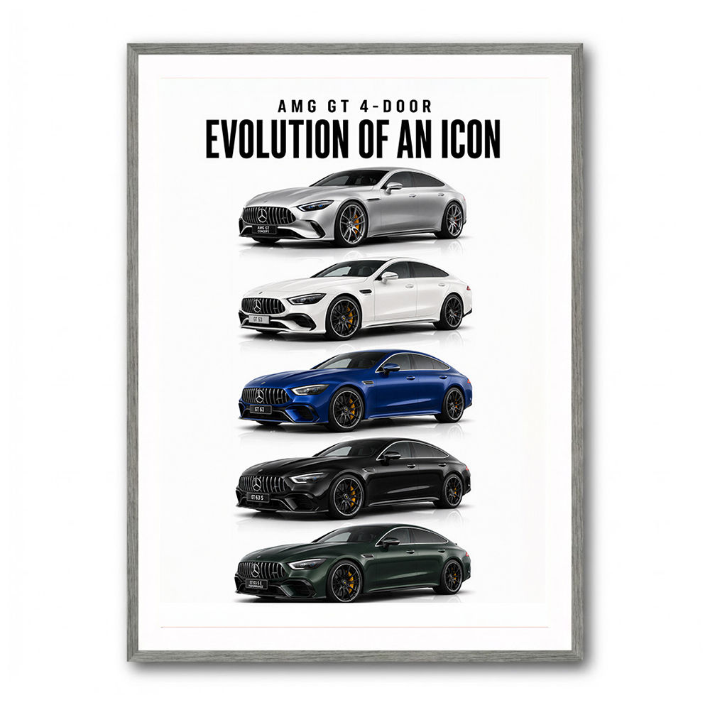 AMG GT 4 Door Evolution  Performance Meets Practicality Car Art Print