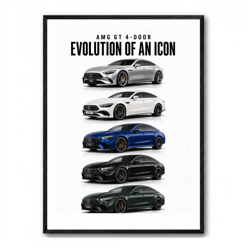 AMG GT 4 Door Evolution  Performance Meets Practicality Car Art Print