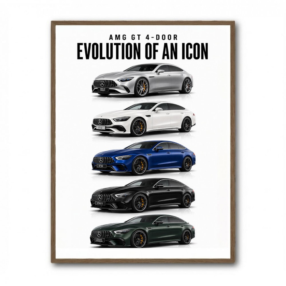 AMG GT 4 Door Evolution  Performance Meets Practicality Car Art Print