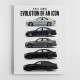 AMG GT 4 Door Lineage  From Concept To Performance Edition Car Art Print