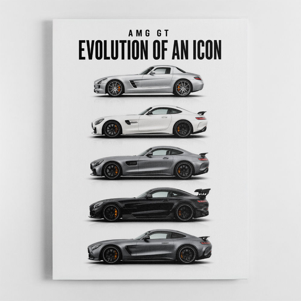 AMG GT Evolution  From Grand Tourer To Track Beast Car Art Print