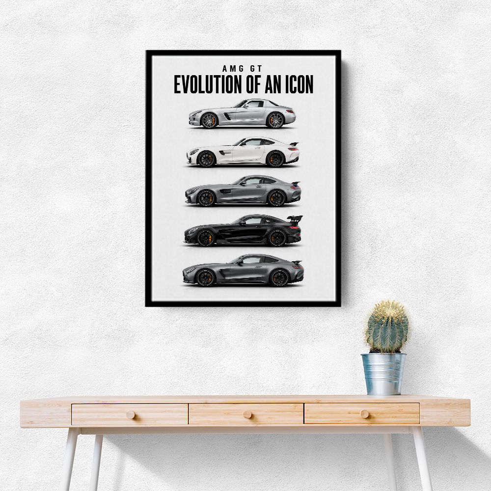 AMG GT Evolution  From Grand Tourer To Track Beast Car Art Print