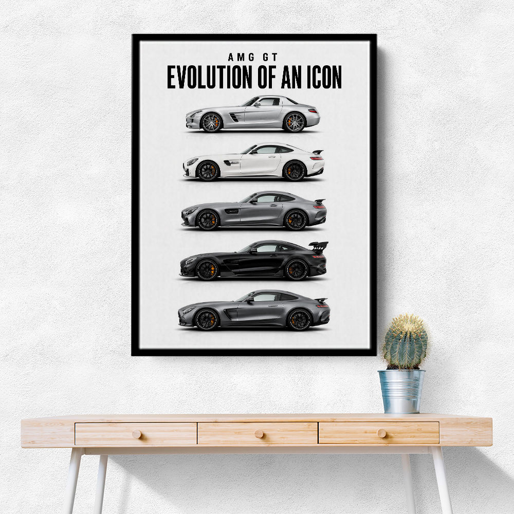 AMG GT Evolution  From Grand Tourer To Track Beast Car Art Print