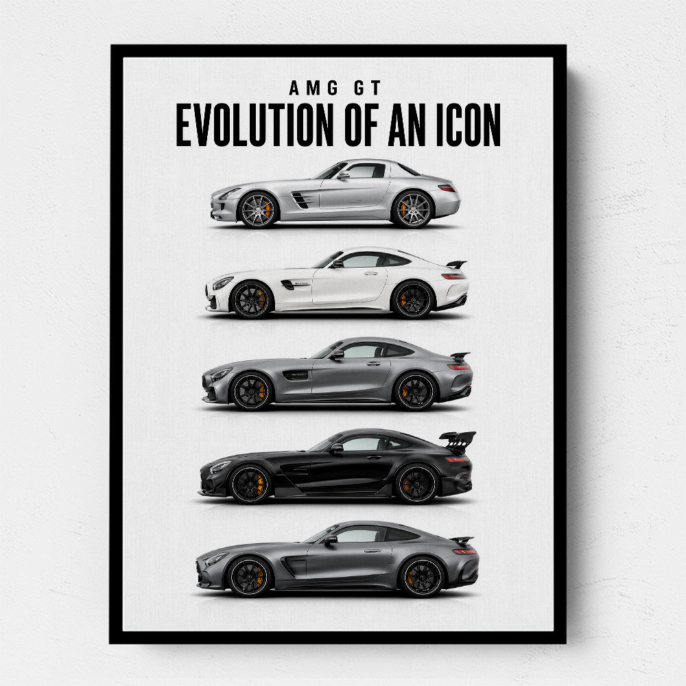 AMG GT Evolution  From Grand Tourer To Track Beast Car Art Print
