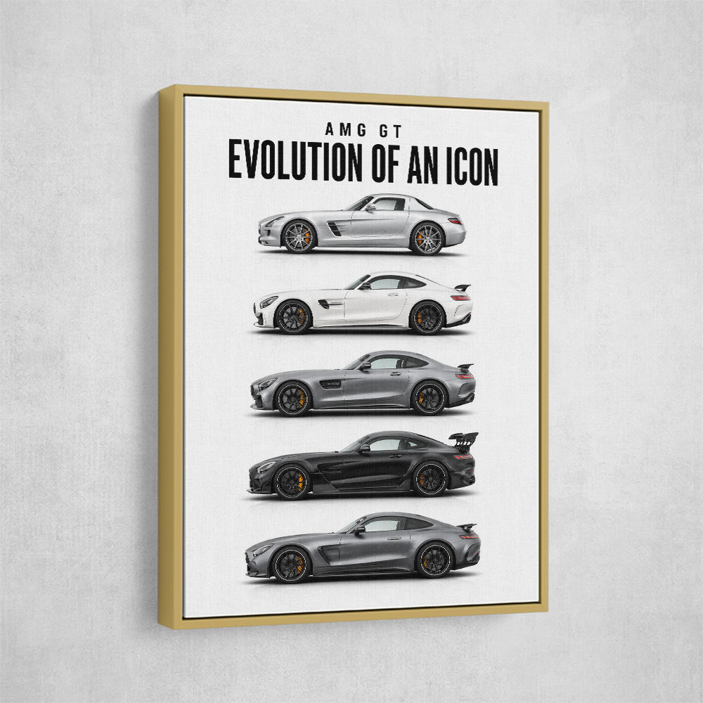 AMG GT Evolution  From Grand Tourer To Track Beast Car Art Print