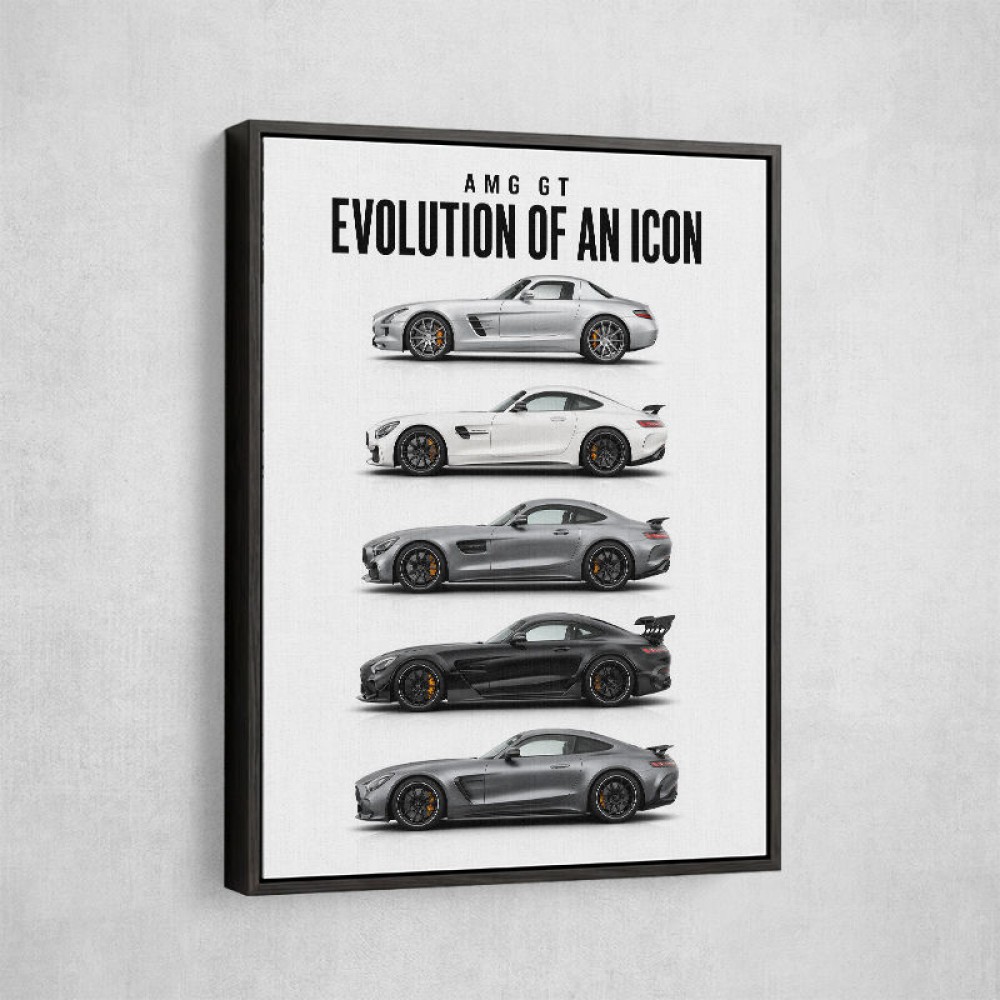 AMG GT Evolution  From Grand Tourer To Track Beast Car Art Print
