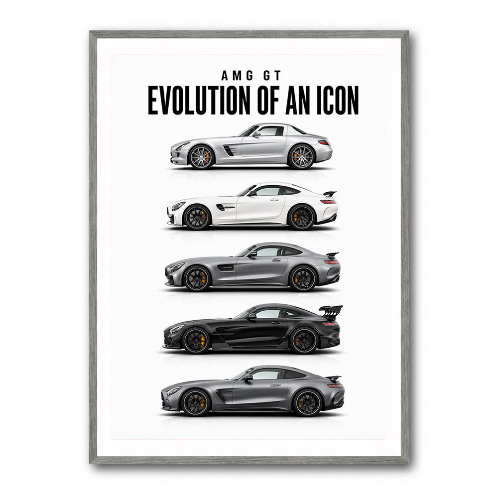 AMG GT Evolution  From Grand Tourer To Track Beast Car Art Print