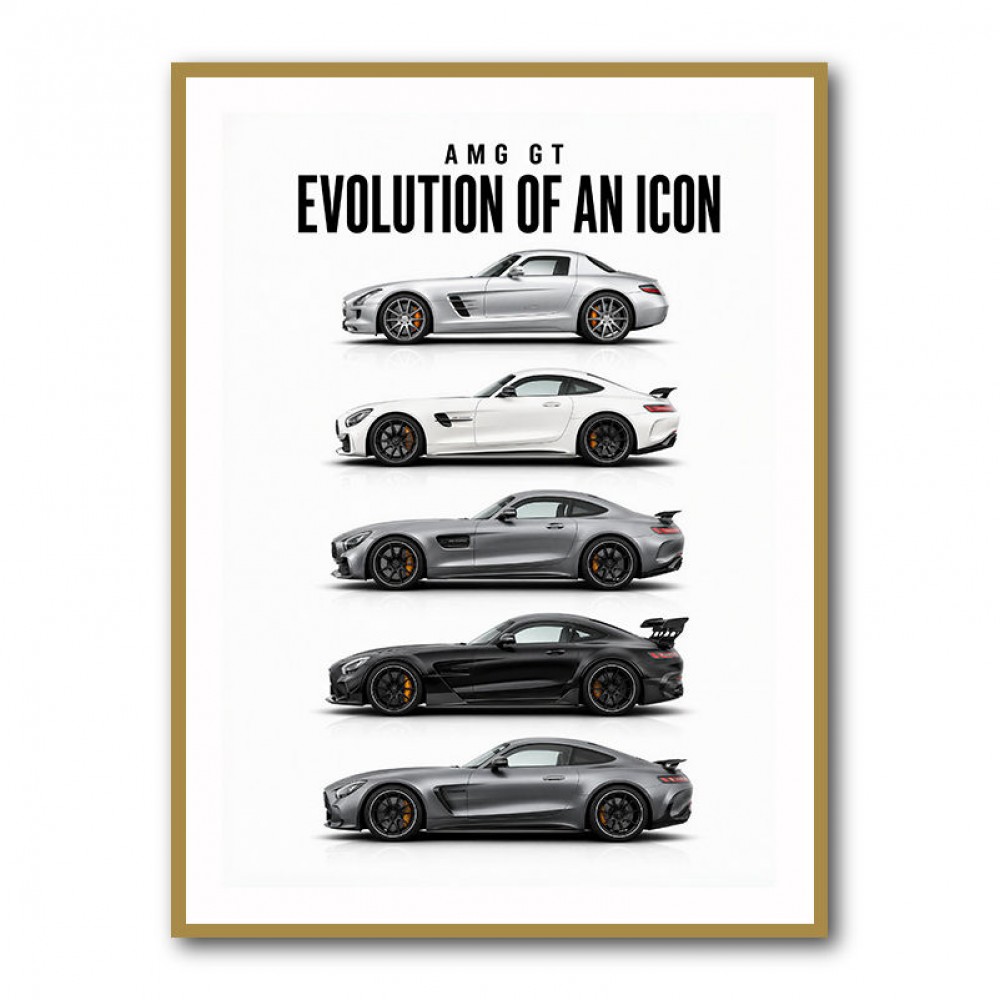 AMG GT Evolution  From Grand Tourer To Track Beast Car Art Print