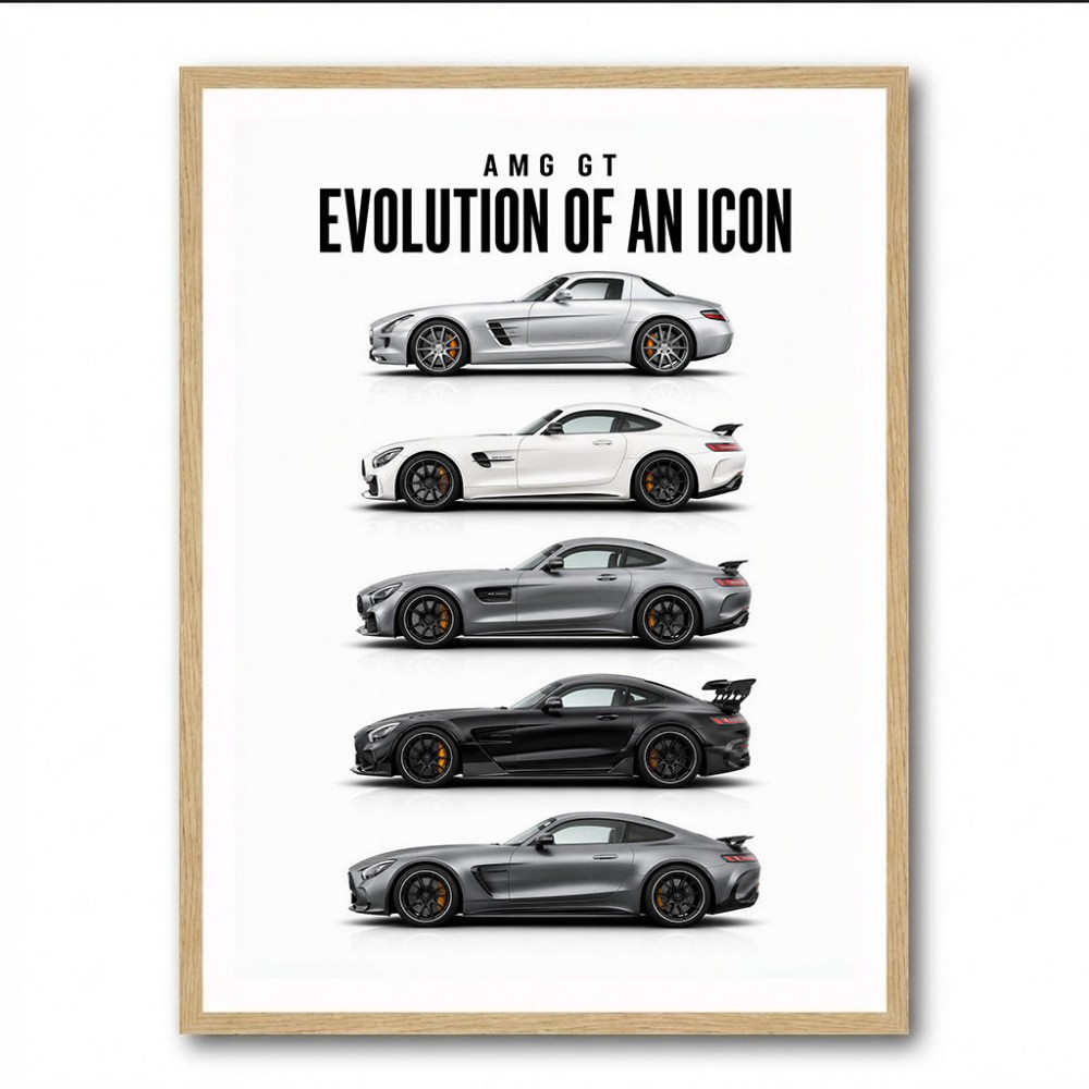 AMG GT Evolution  From Grand Tourer To Track Beast Car Art Print