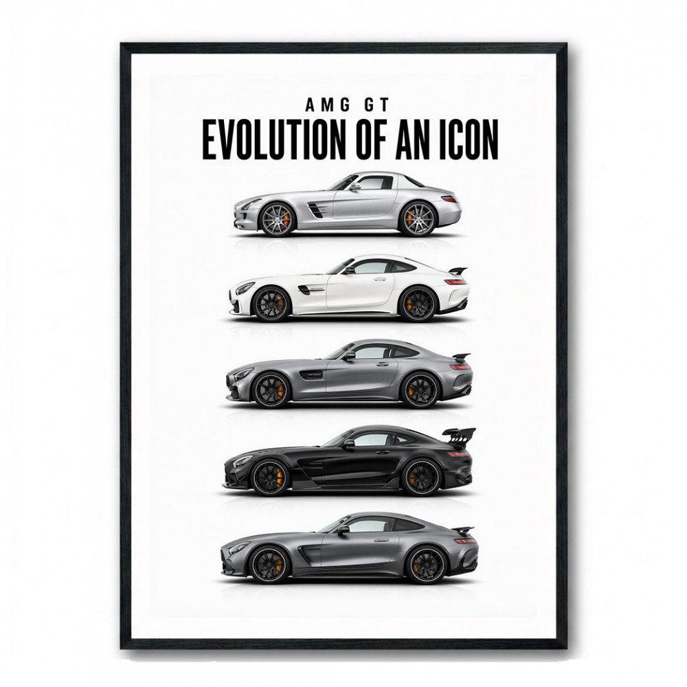 AMG GT Evolution  From Grand Tourer To Track Beast Car Art Print
