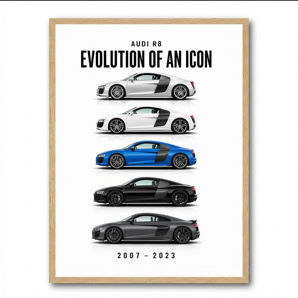 Audi R8 Evolution Art Print