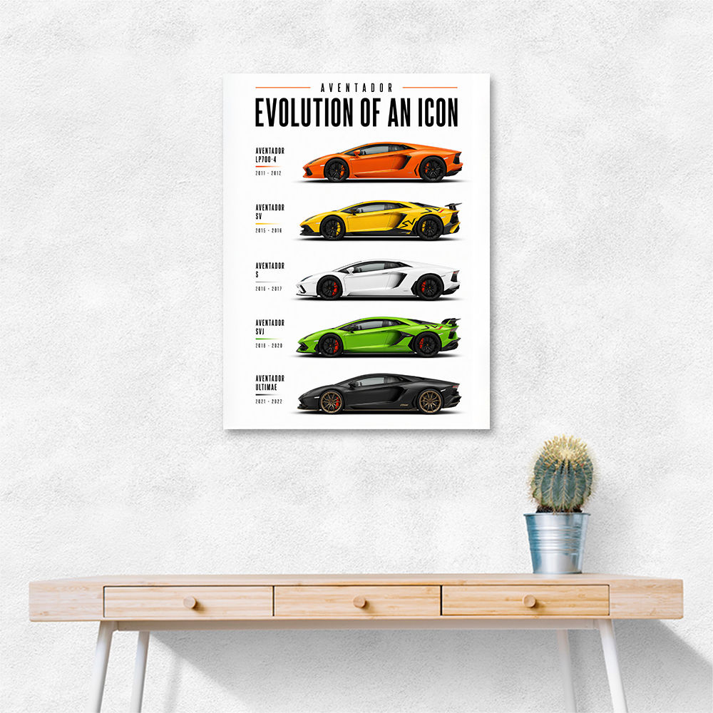 Aventador Evolution Supercar Series Art Print