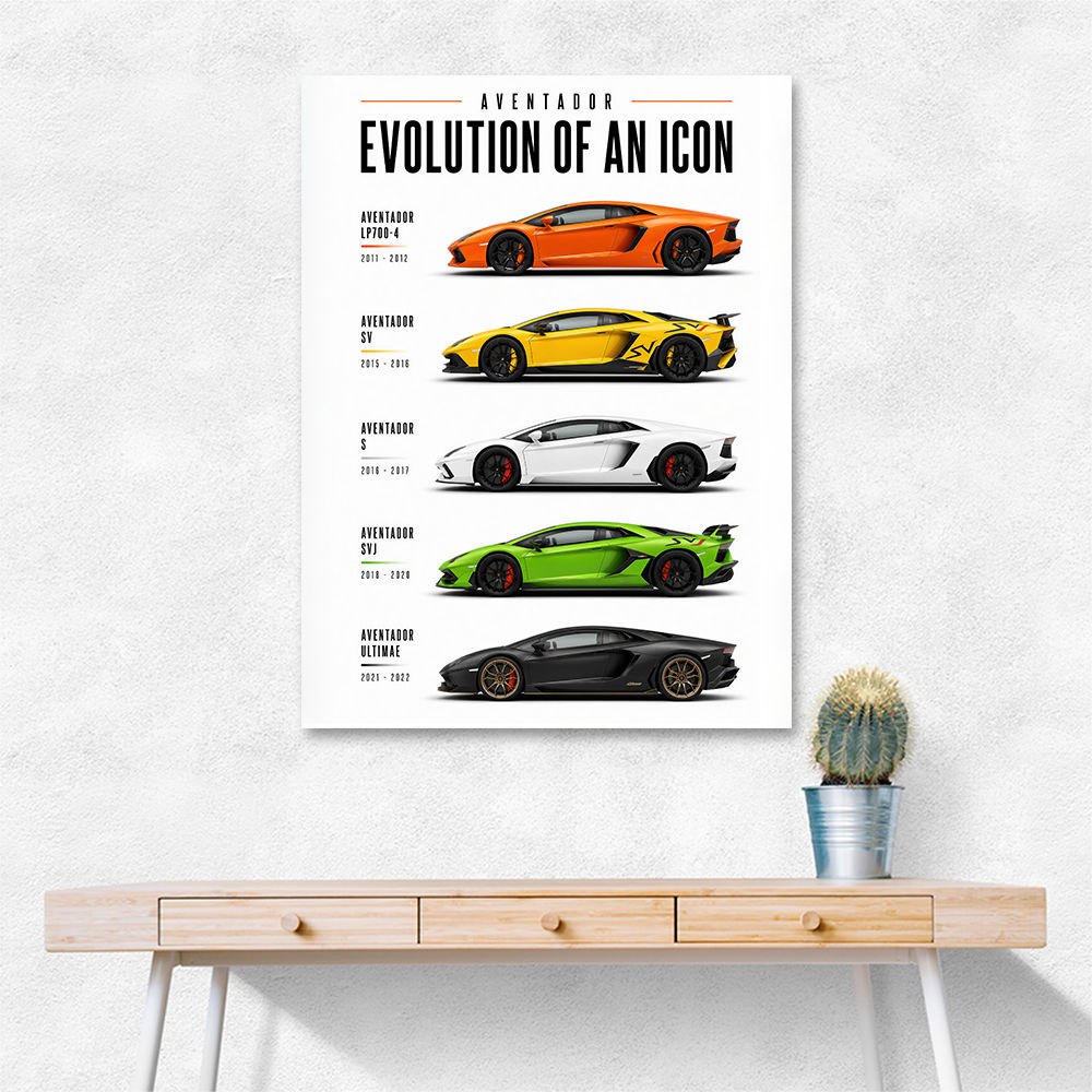 Aventador Evolution Supercar Series Art Print