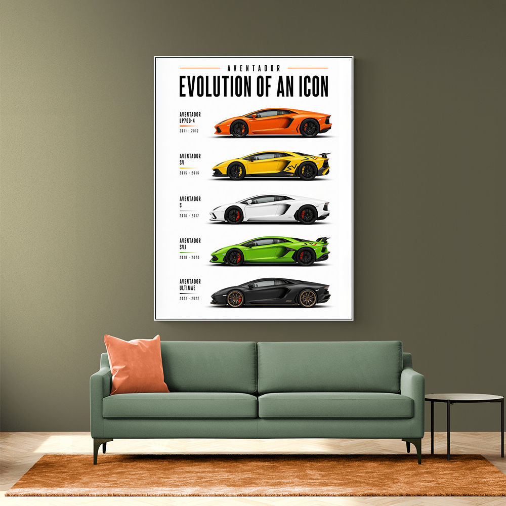 Aventador Evolution Supercar Series Art Print