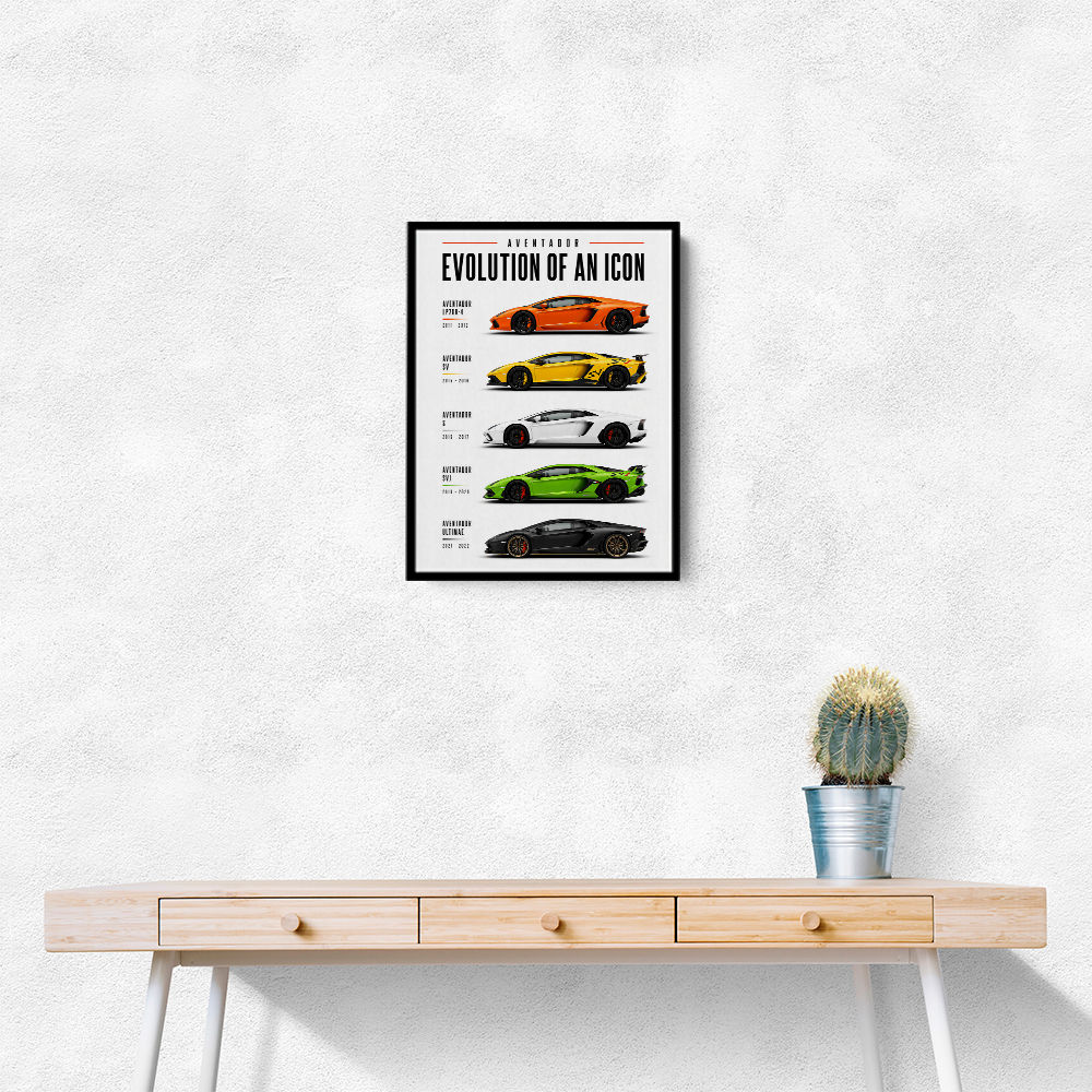Aventador Evolution Supercar Series Art Print