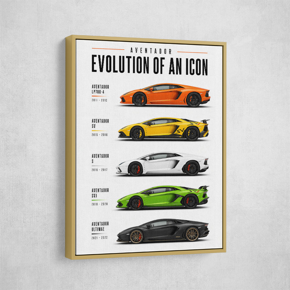 Aventador Evolution Supercar Series Art Print