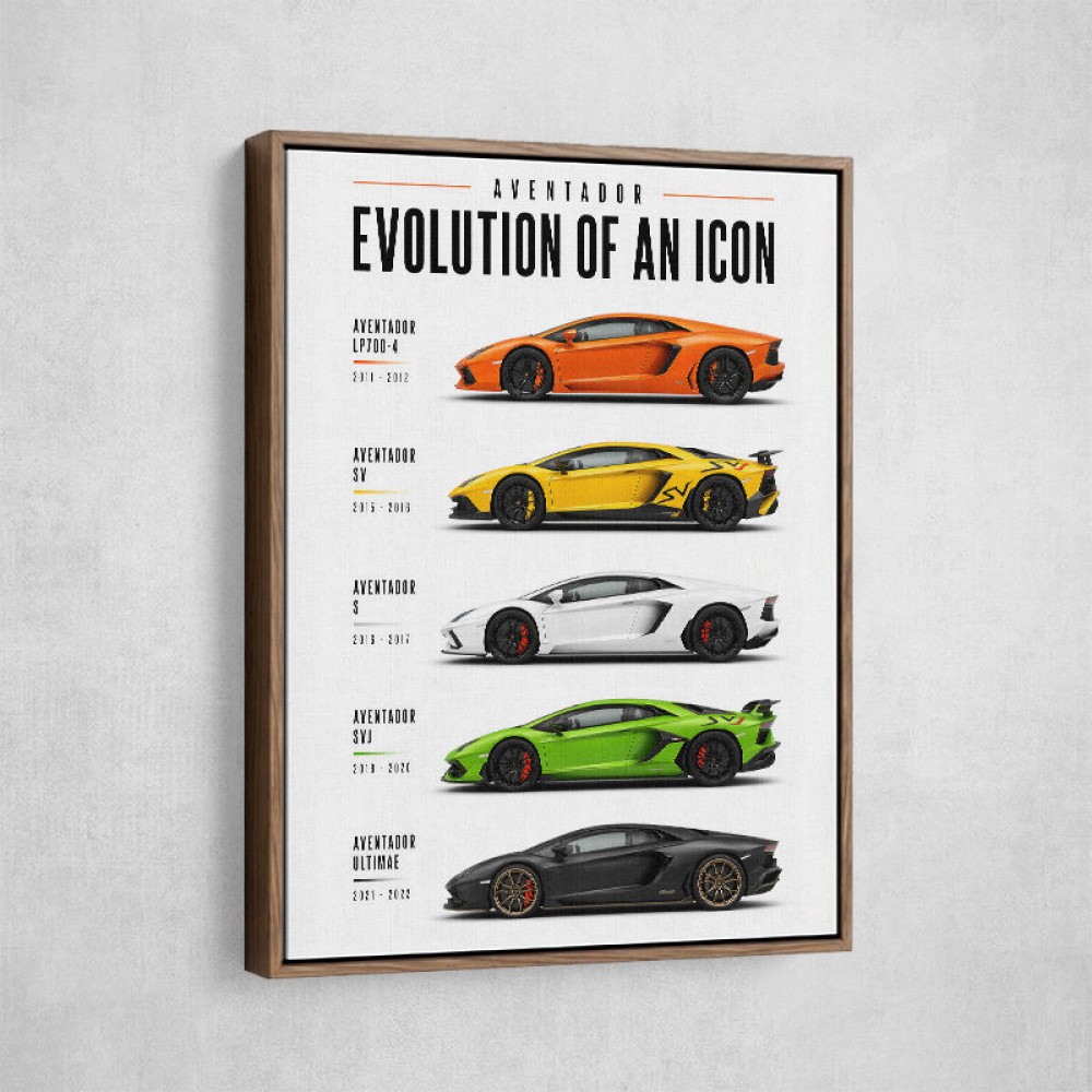Aventador Evolution Supercar Series Art Print