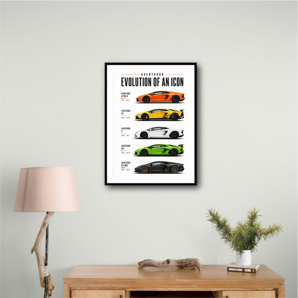 Aventador Evolution Supercar Series Art Print