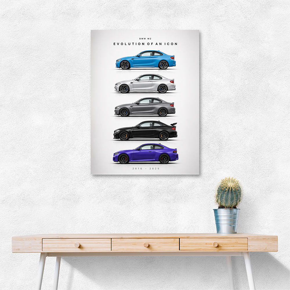BMW M2 Evolution Of An Icon Art Print