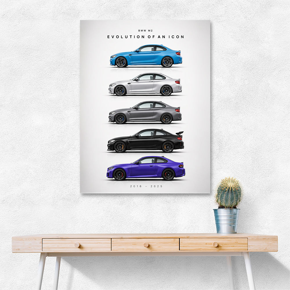 BMW M2 Evolution Of An Icon Art Print
