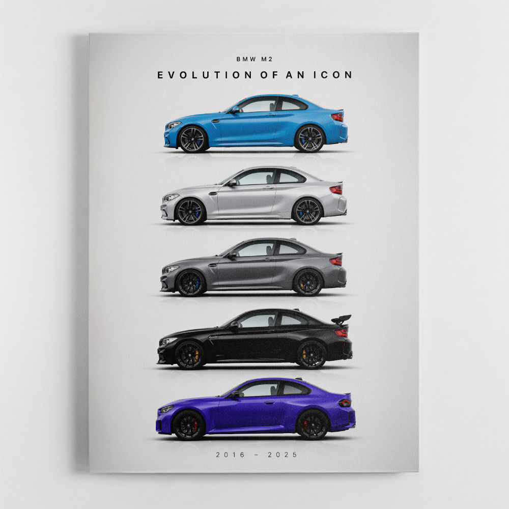 BMW M2 Evolution Of An Icon Art Print