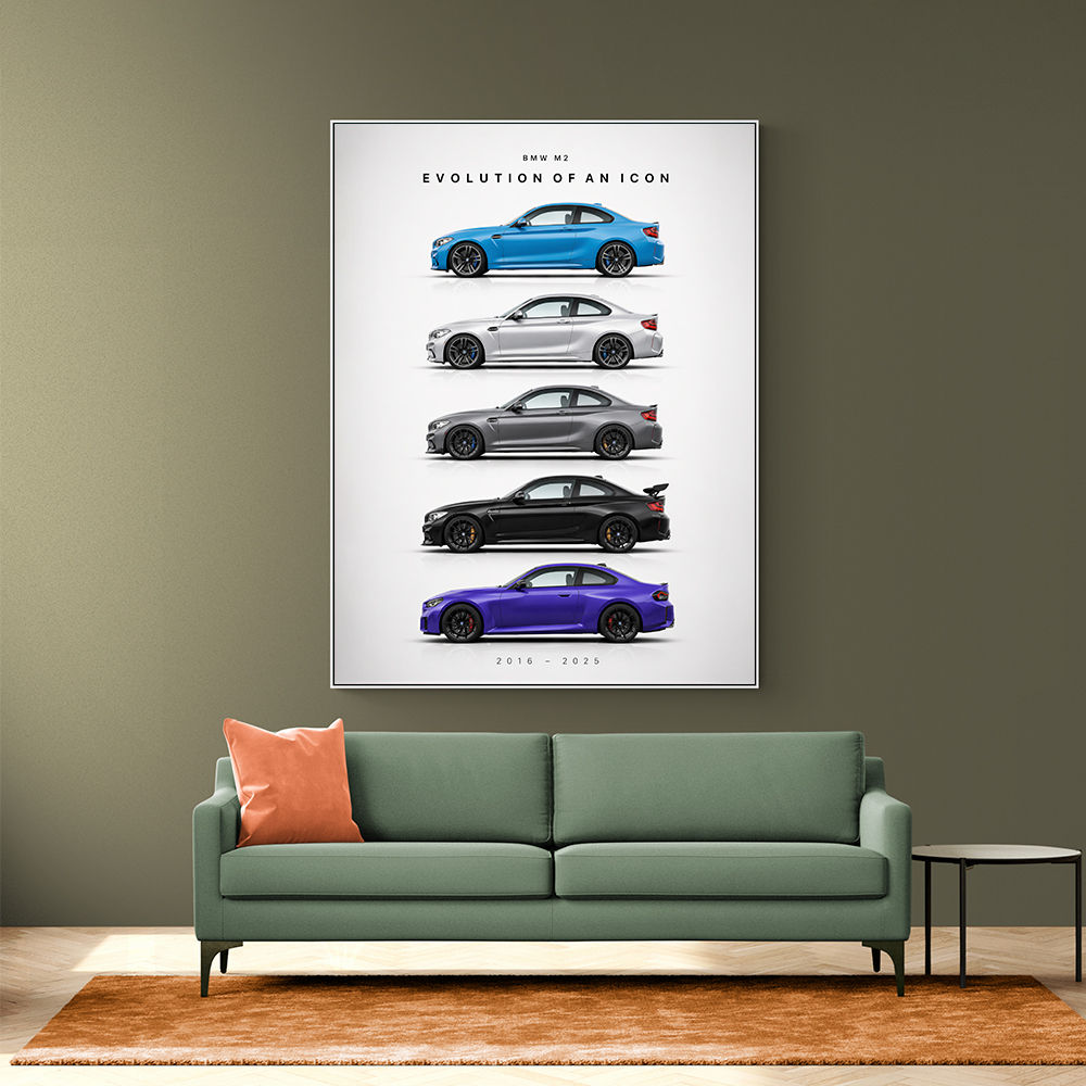 BMW M2 Evolution Of An Icon Art Print