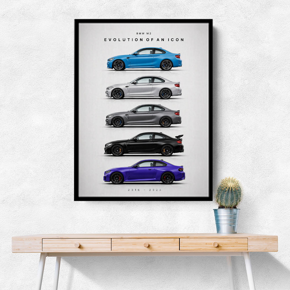 BMW M2 Evolution Of An Icon Art Print