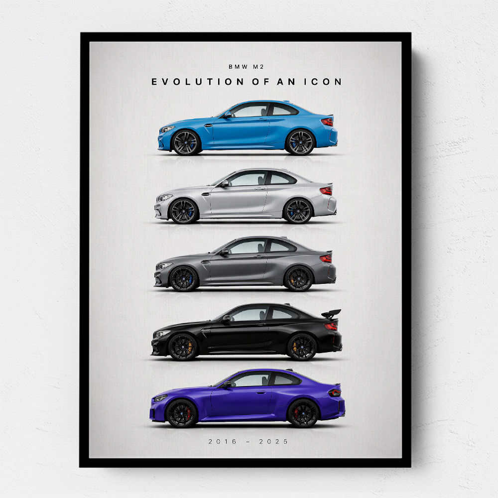 BMW M2 Evolution Of An Icon Art Print