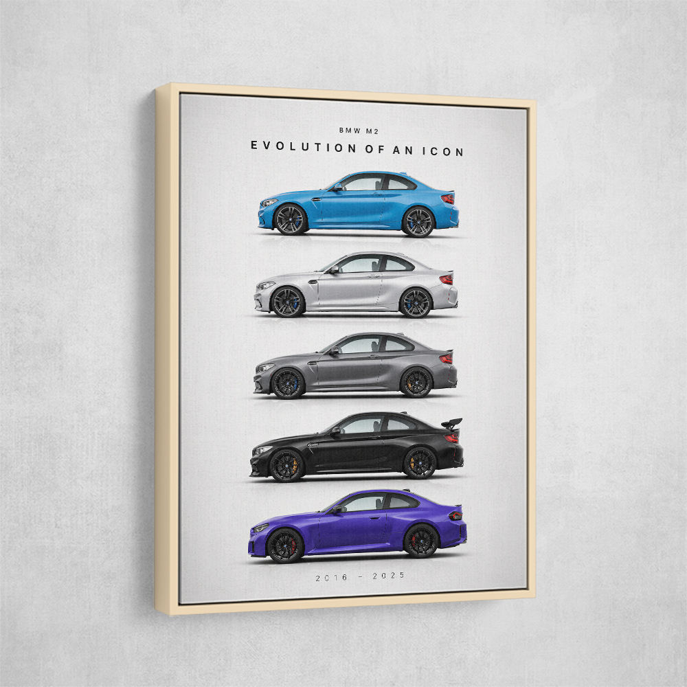 BMW M2 Evolution Of An Icon Art Print