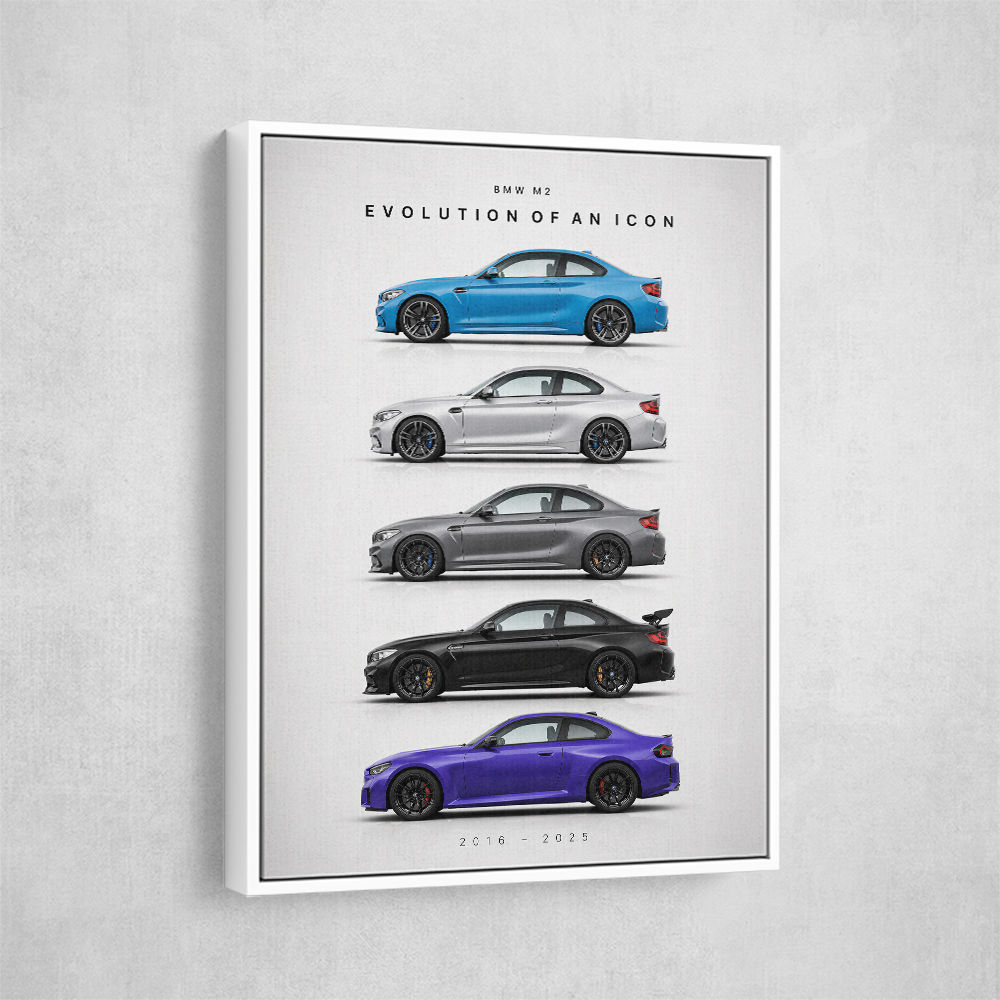 BMW M2 Evolution Of An Icon Art Print