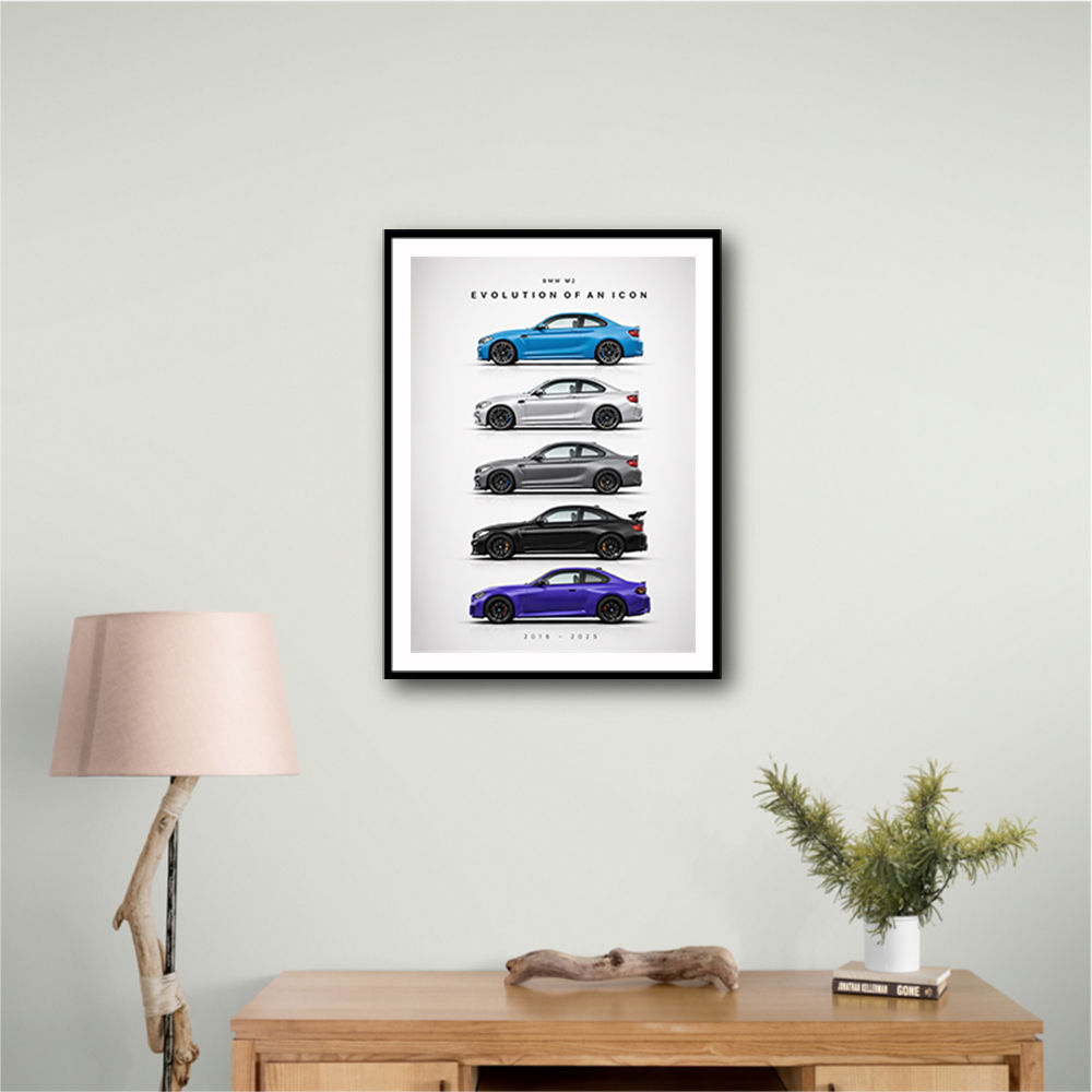 BMW M2 Evolution Of An Icon Art Print