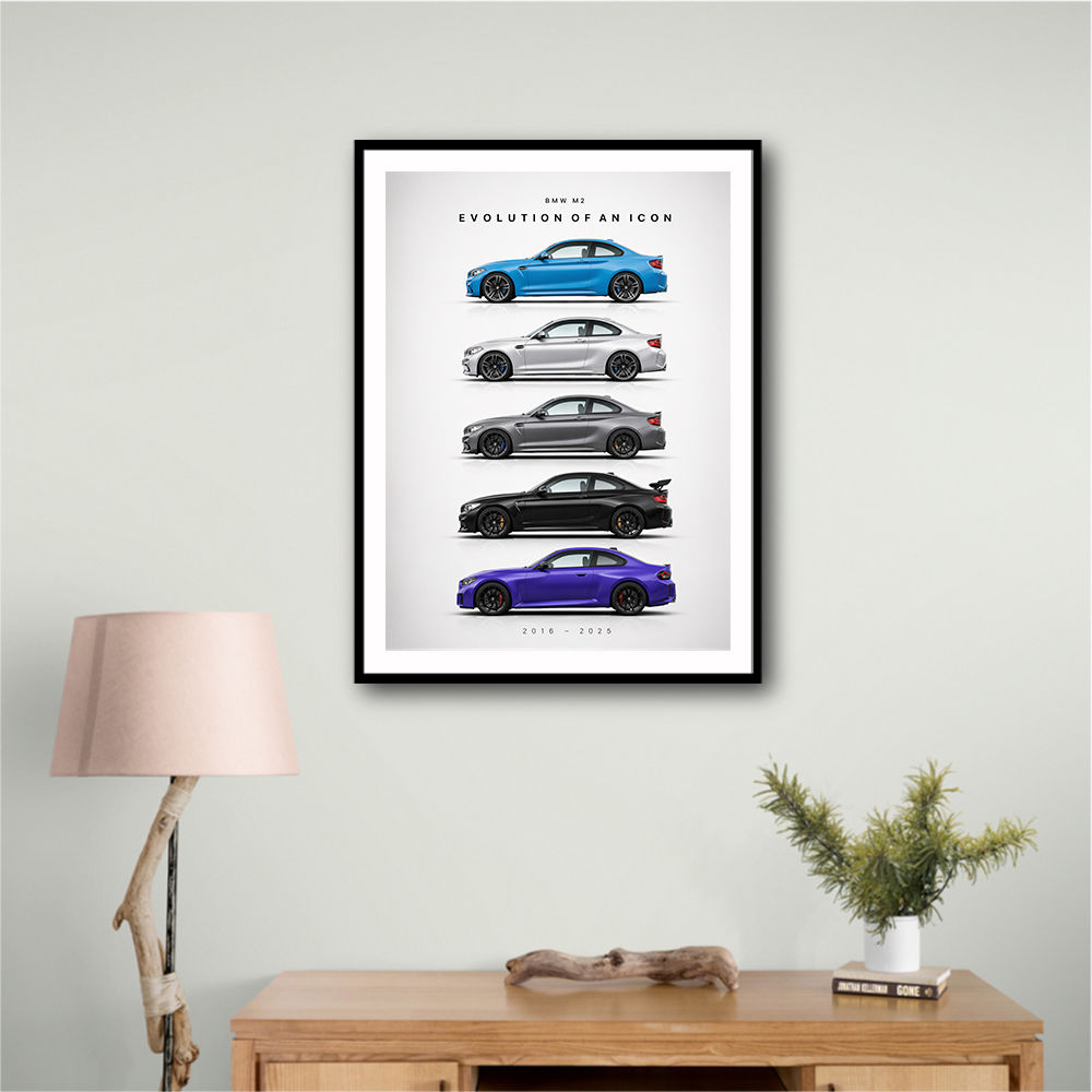 BMW M2 Evolution Of An Icon Art Print