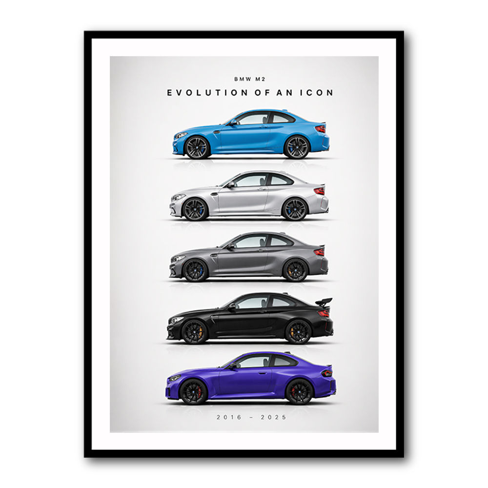BMW M2 Evolution Of An Icon Art Print