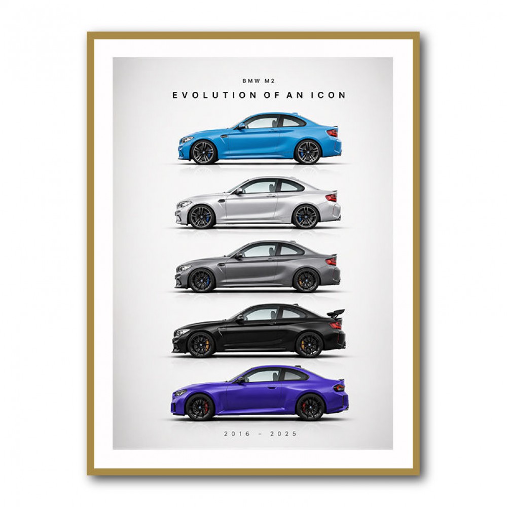 BMW M2 Evolution Of An Icon Art Print