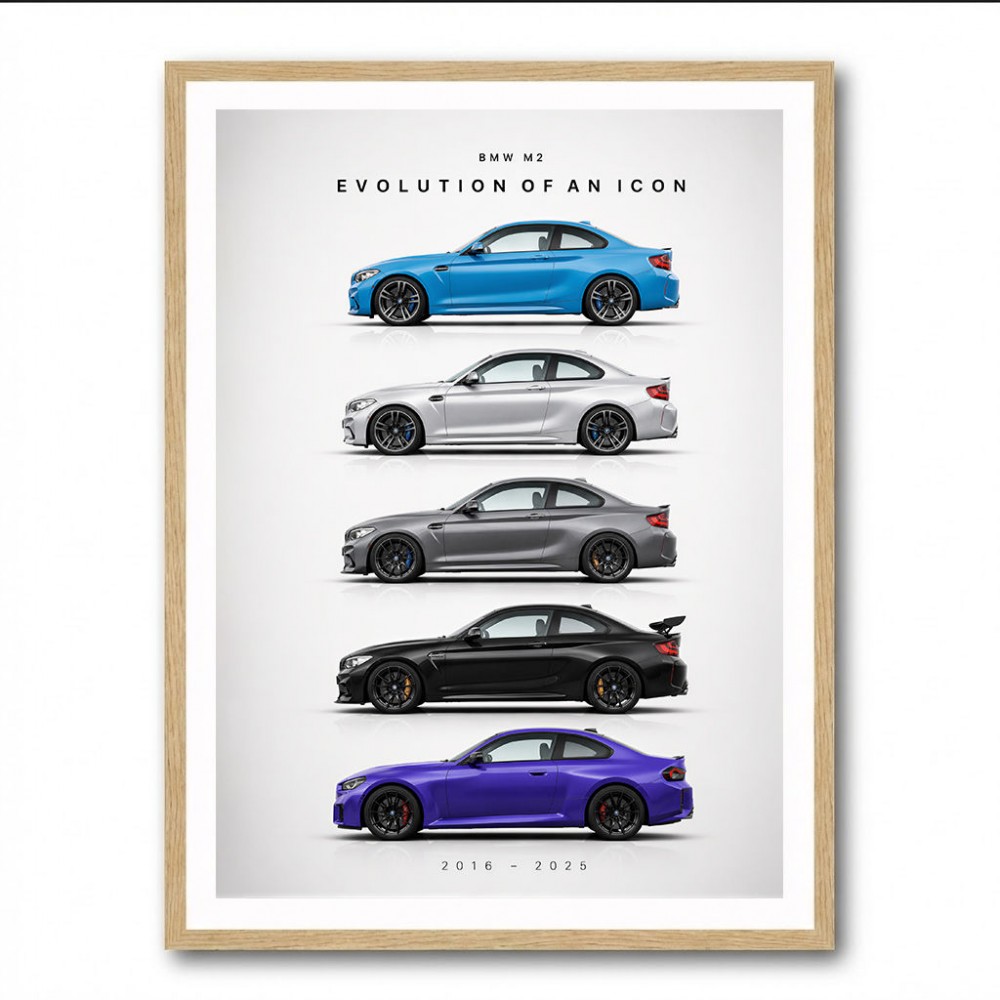 BMW M2 Evolution Of An Icon Art Print