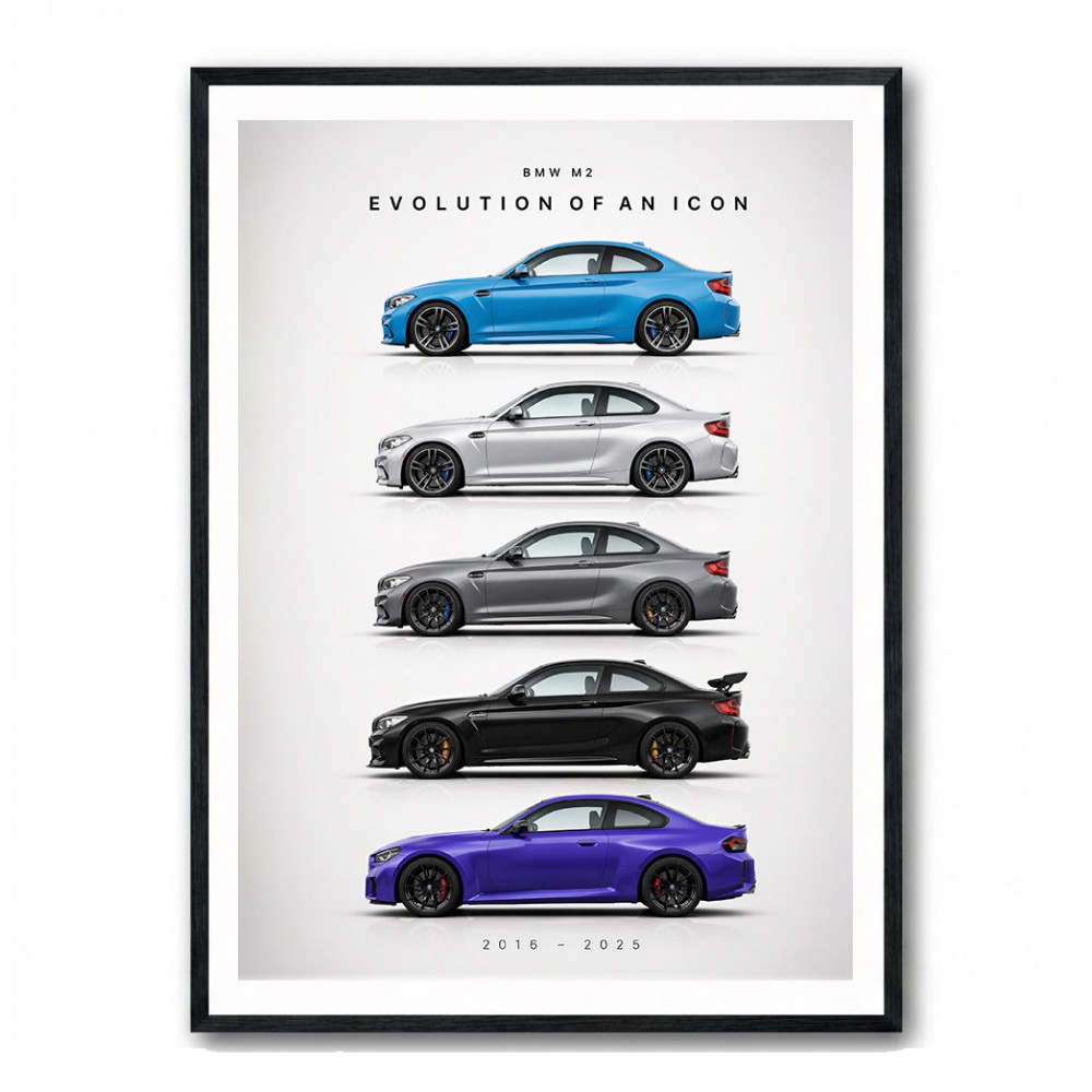 BMW M2 Evolution Of An Icon Art Print