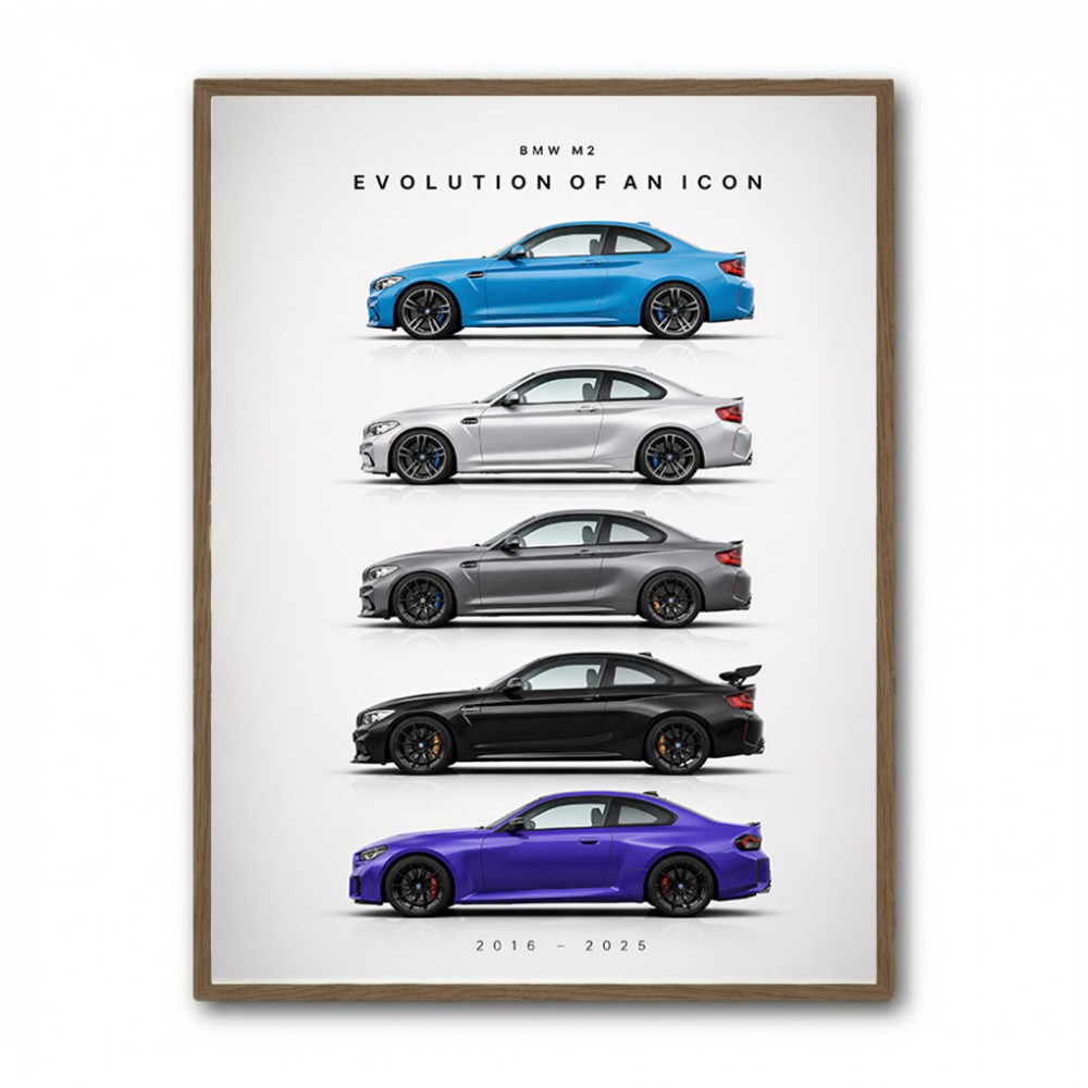 BMW M2 Evolution Of An Icon Art Print