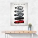 BMW M3 Evolution Timeline Wall Art
