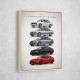 BMW M3 Evolution Timeline Wall Art
